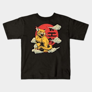 Catzilla Cat Fur Tastic Feline Frenzy Awaits Kids T-Shirt